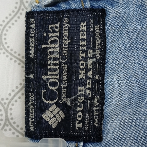 Columbia Sports Wear Tough Mother  distressed light wash faded denim jeans 36/30 - Picture 6 of 16